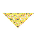 Easter Bunny & Basket Pet Bandana — Yellow Spring Floral Dog Bandana