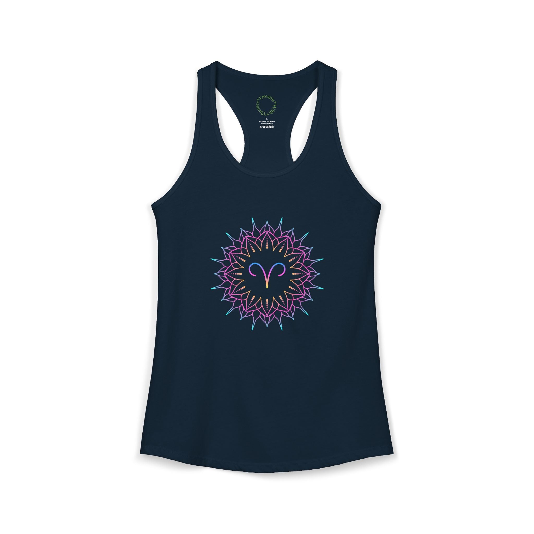 Aries Zodiac sign Racerback Tank