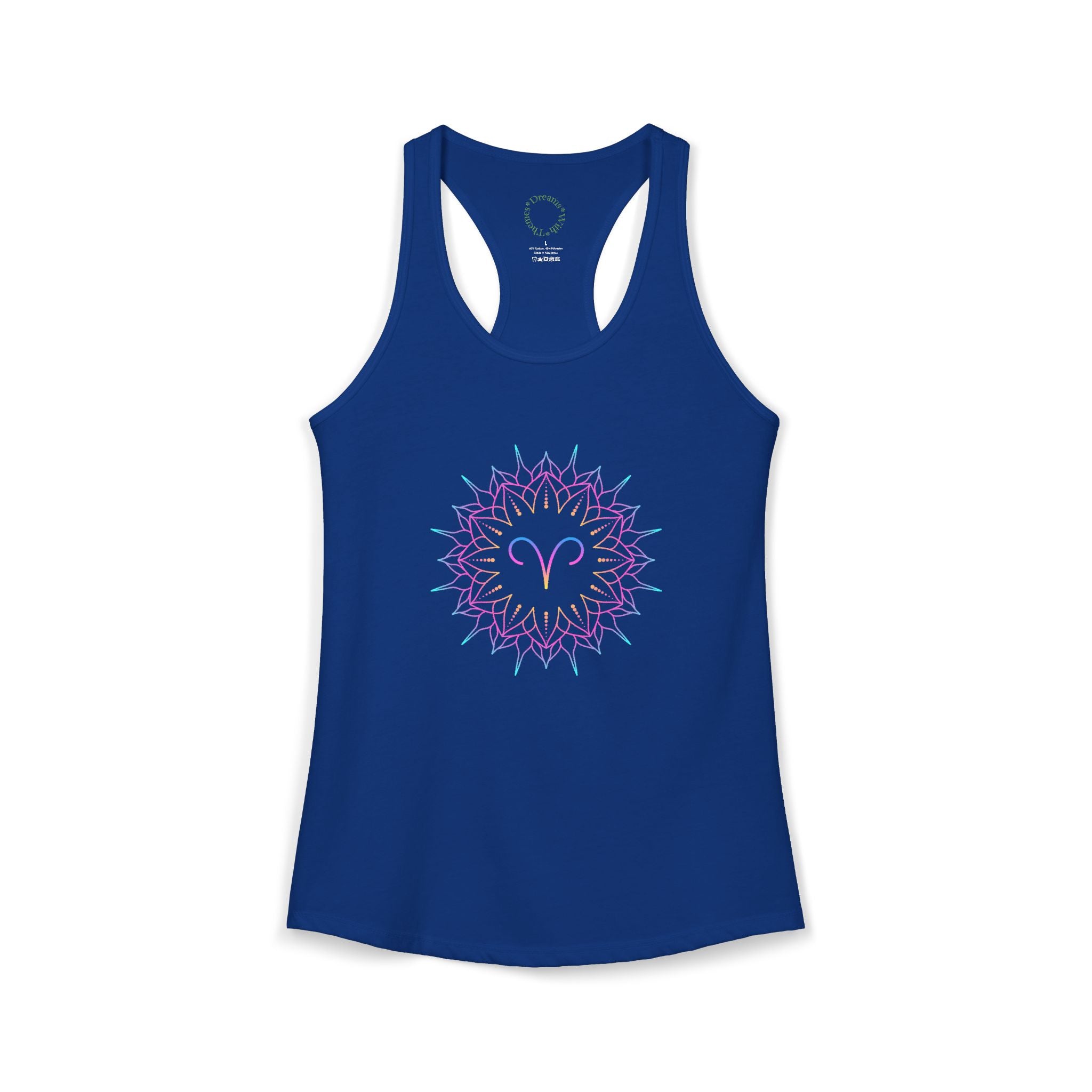 Aries Zodiac sign Racerback Tank