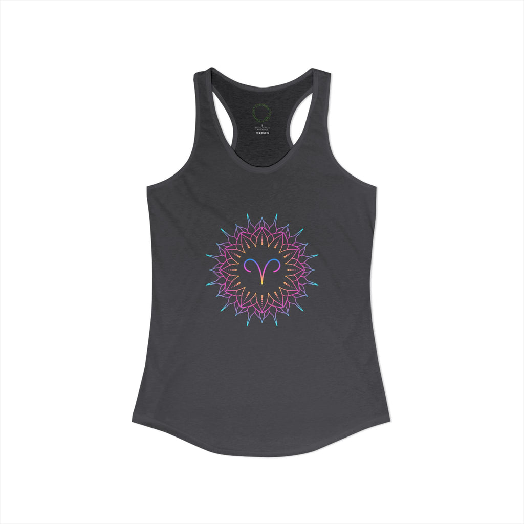 Aries Zodiac sign Racerback Tank