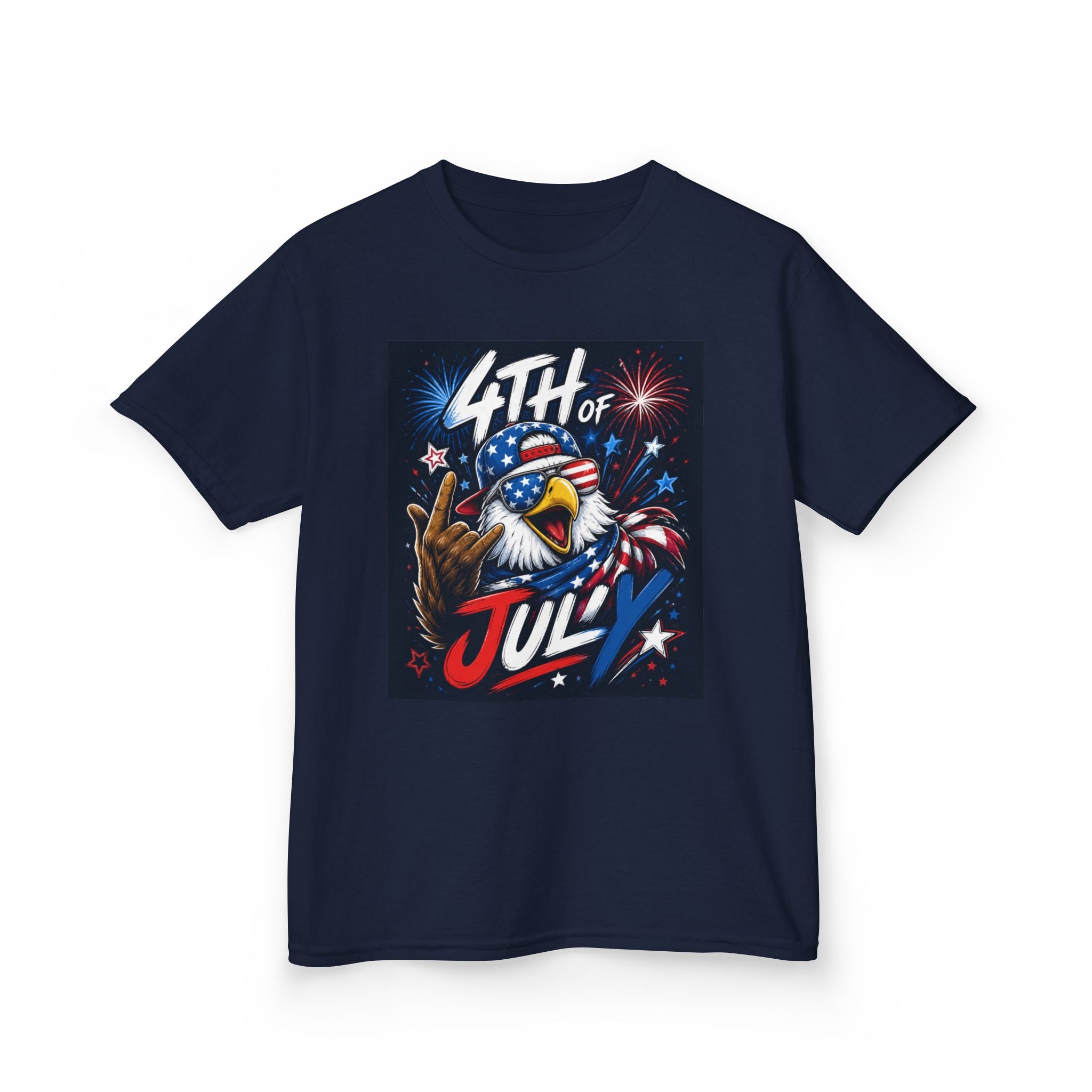Kids 4th of July Eagle T‑Shirt