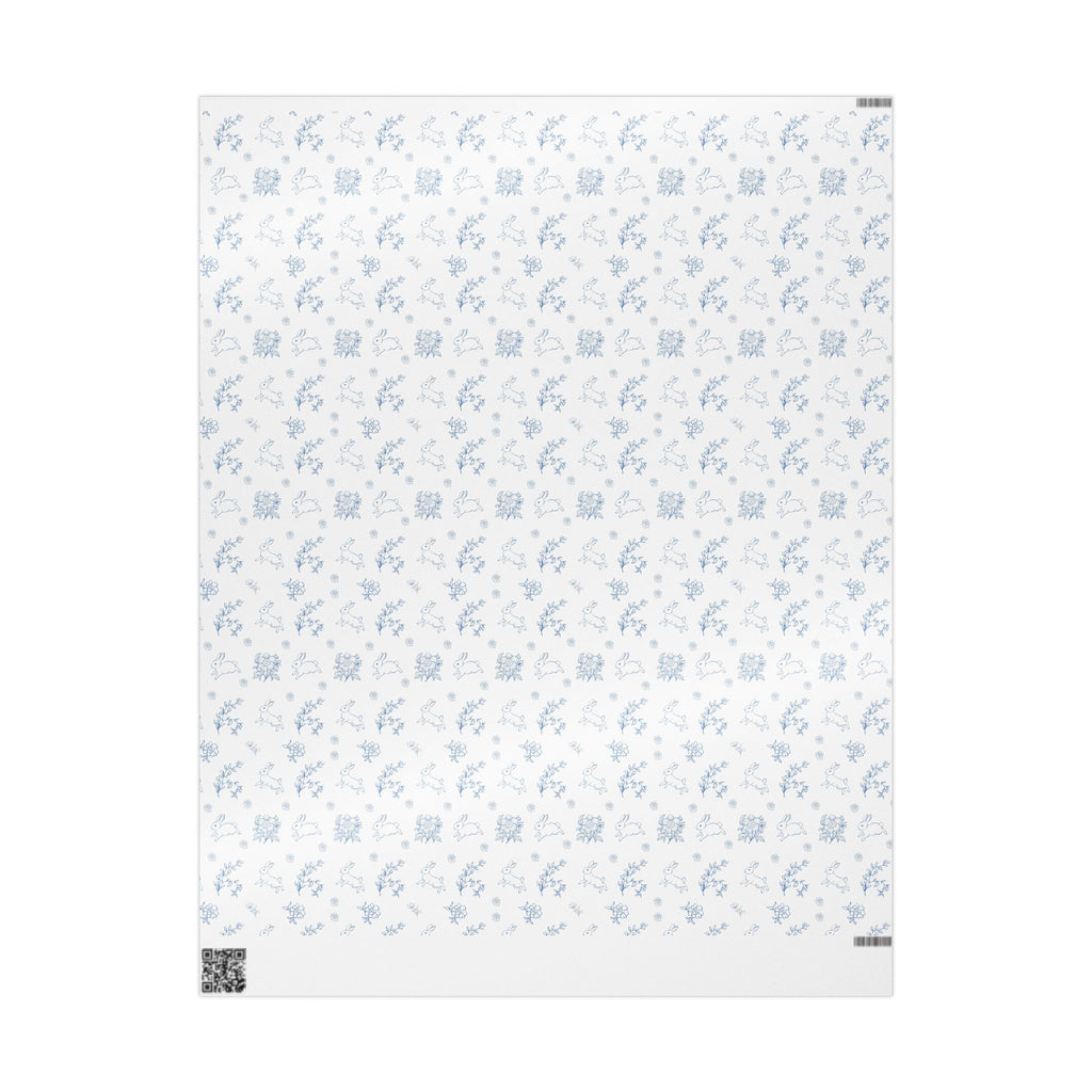 Easter Wrapping Paper- Blue Floral