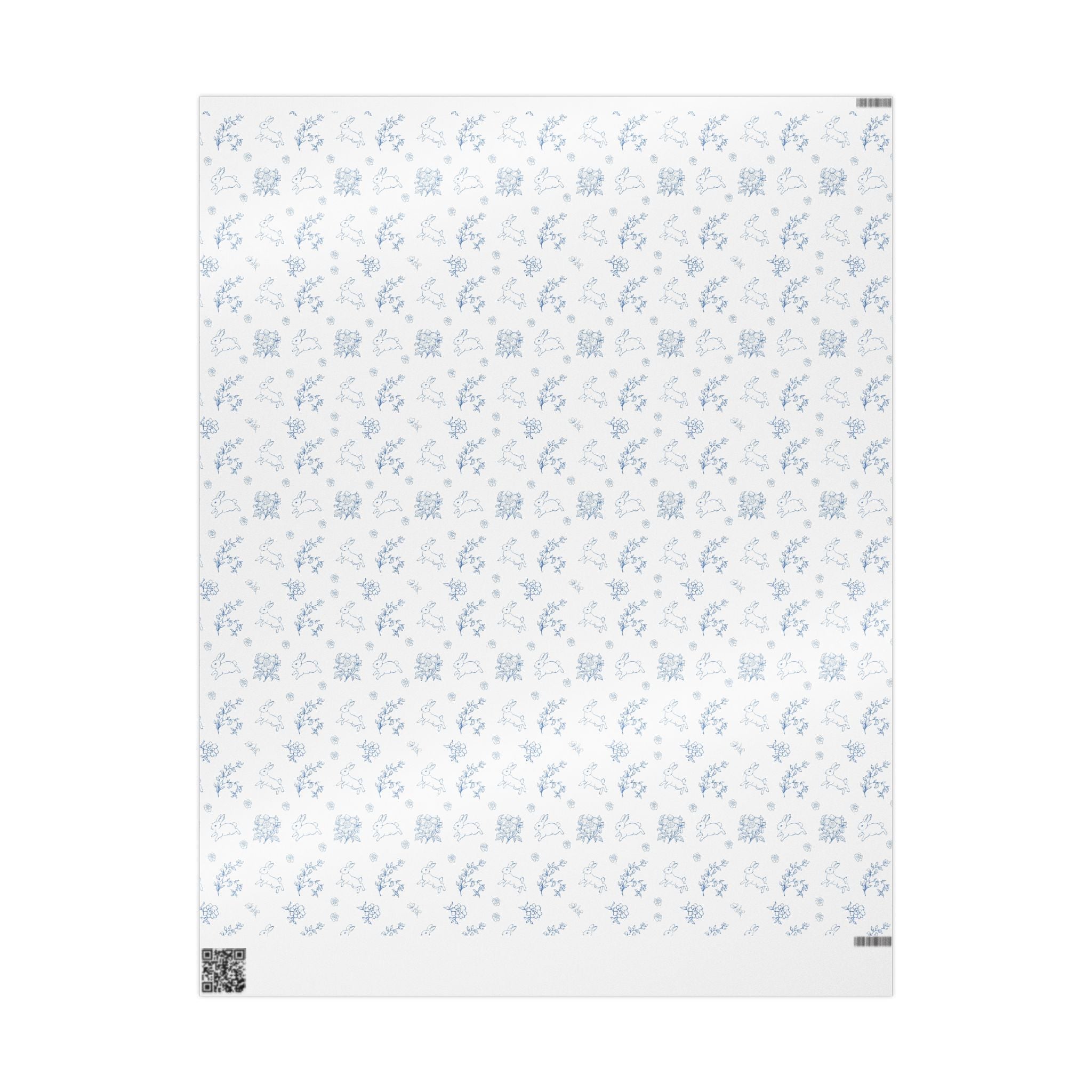 Easter Wrapping Paper- Blue Floral
