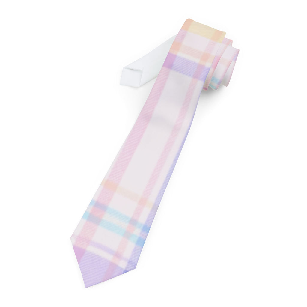 Easter Pastel Plaid Necktie