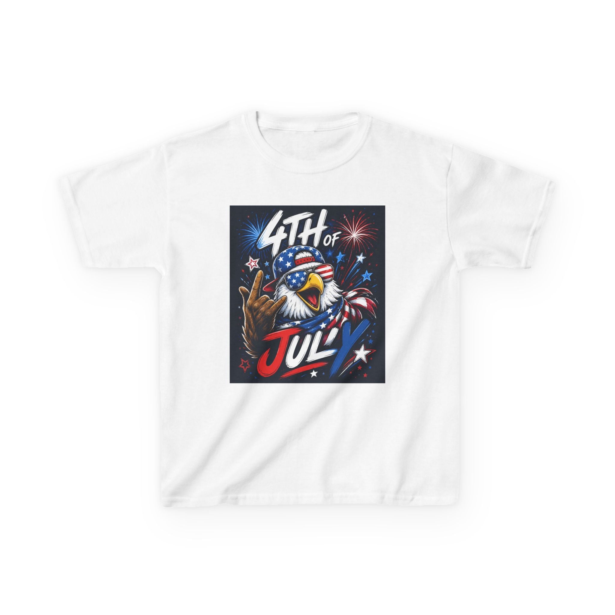 Kids 4th of July Eagle T‑Shirt