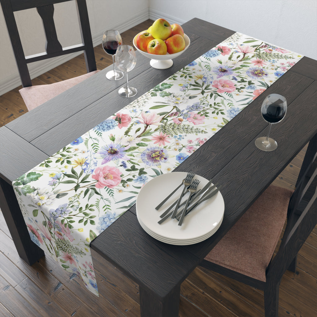 Spring Garden Floral Table Runner — Easter & Mother's Day