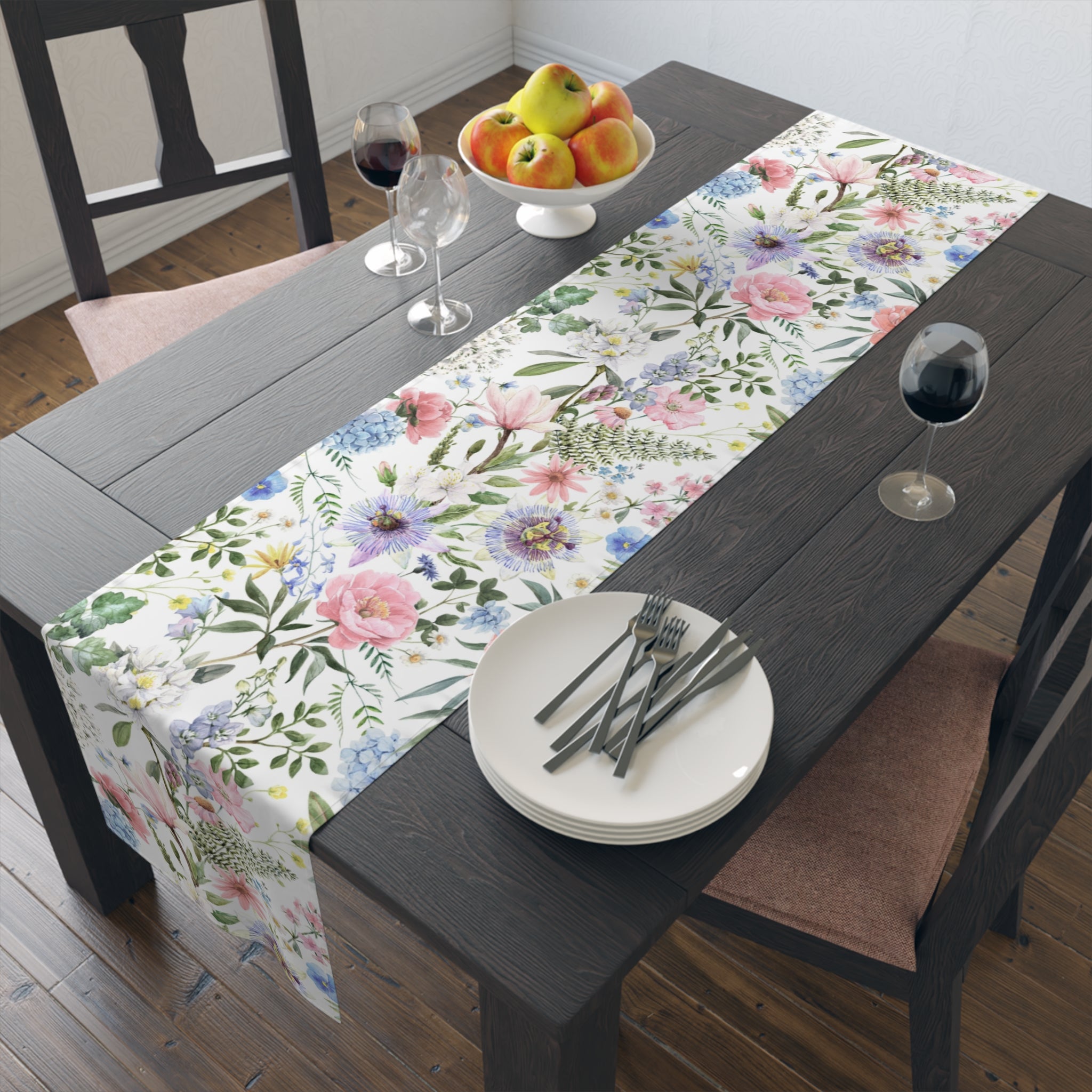 Spring Garden Floral Table Runner — Easter & Mother's Day