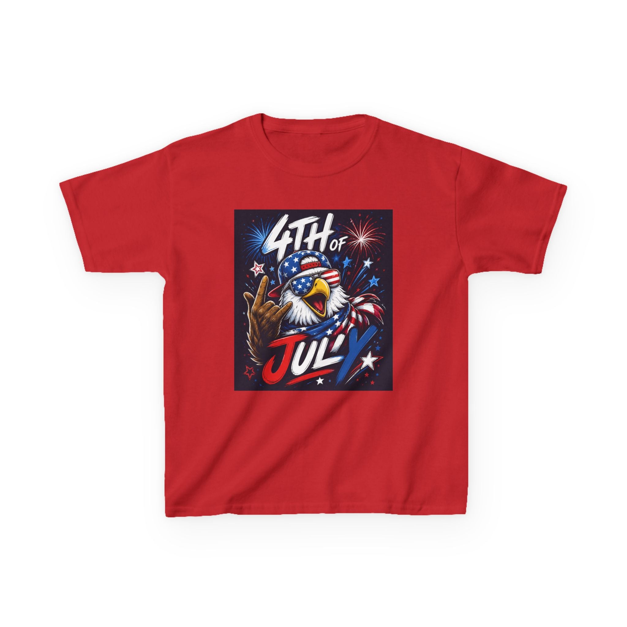 Kids 4th of July Eagle T‑Shirt