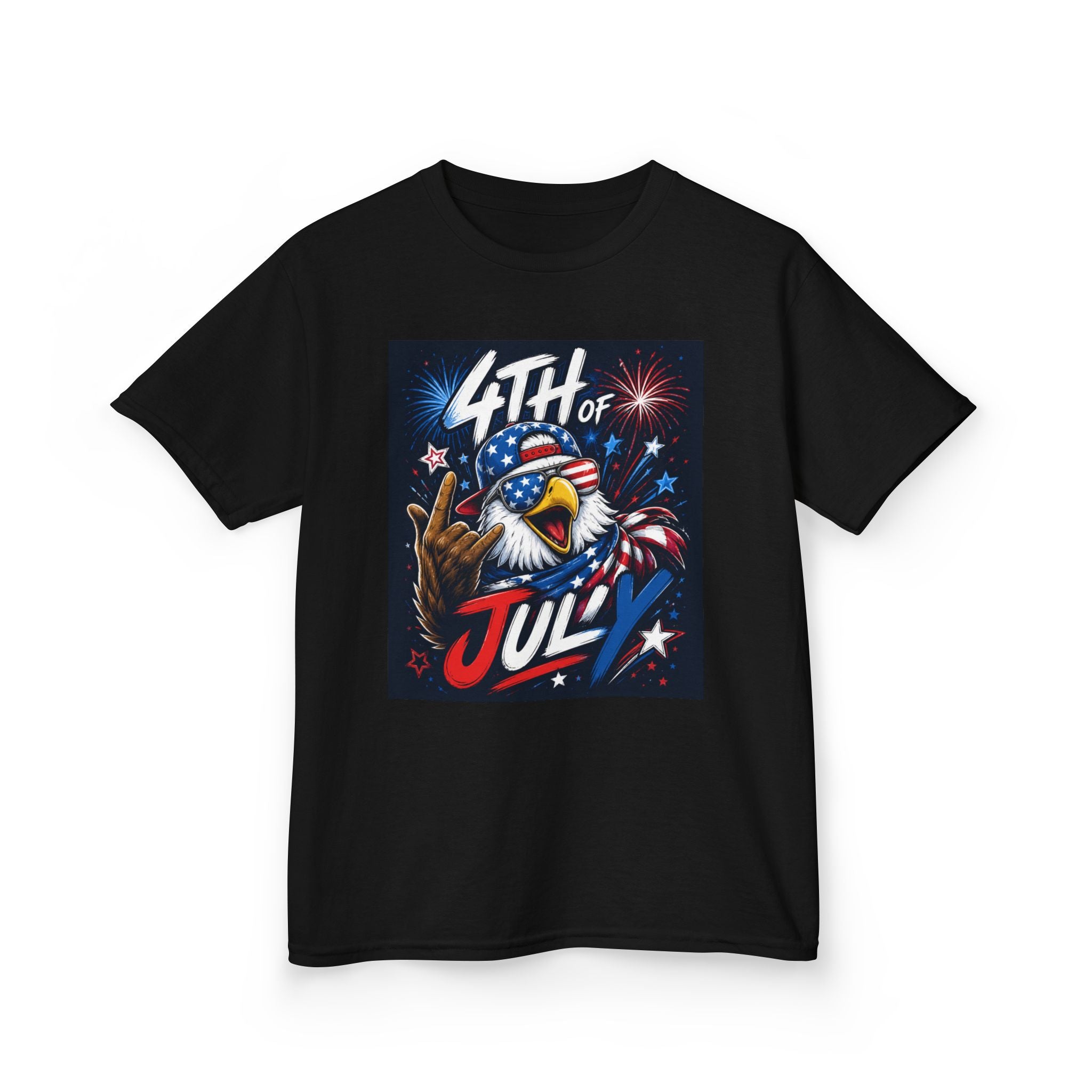 Kids 4th of July Eagle T‑Shirt