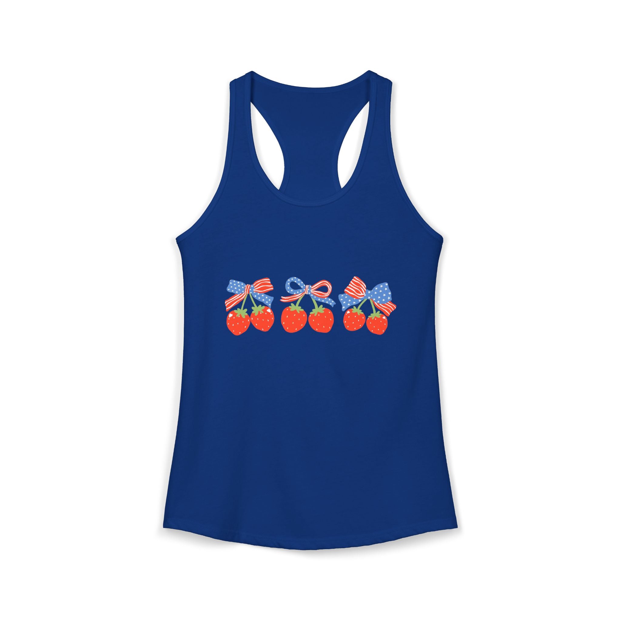 USA Strawberry Racerback Tank