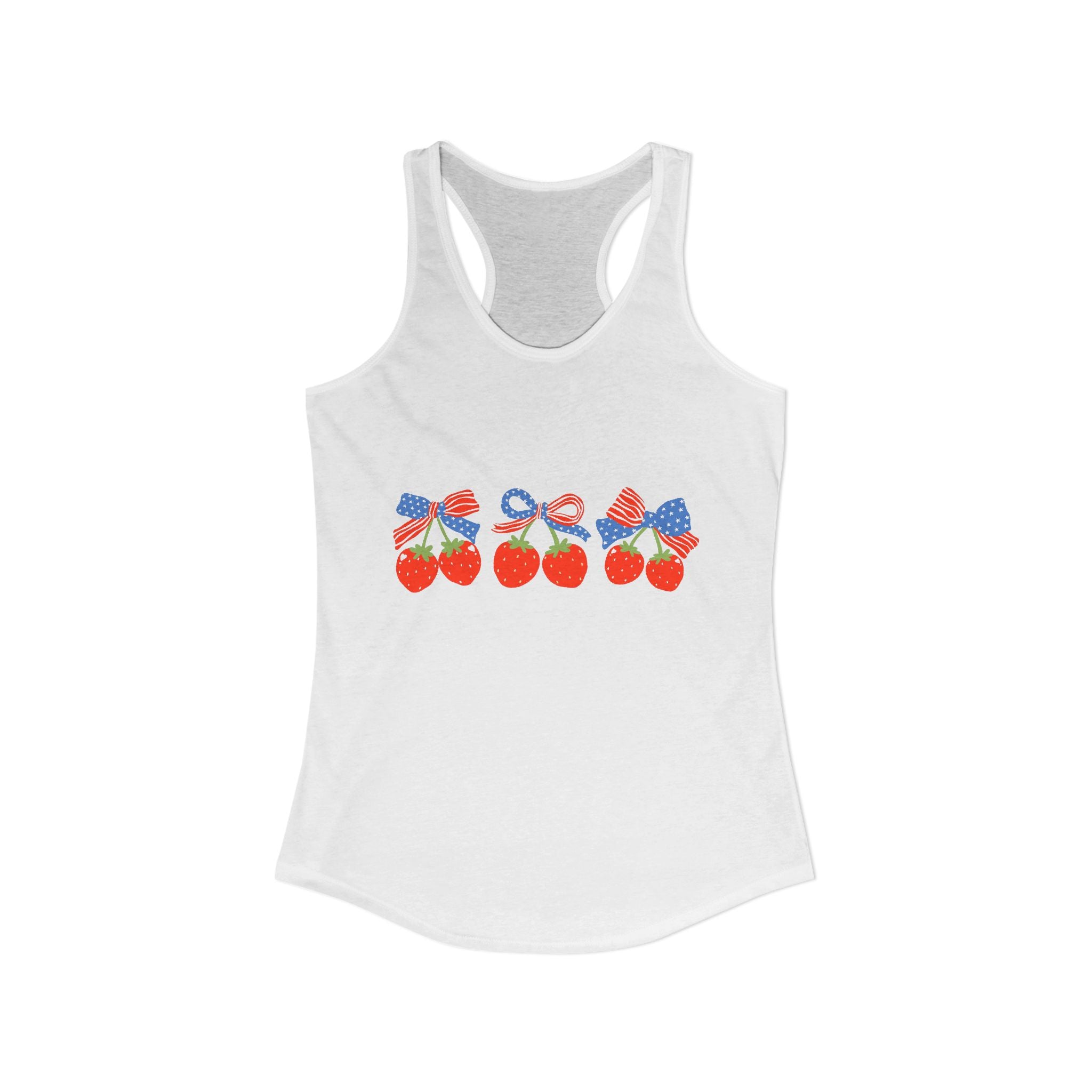 USA Strawberry Racerback Tank