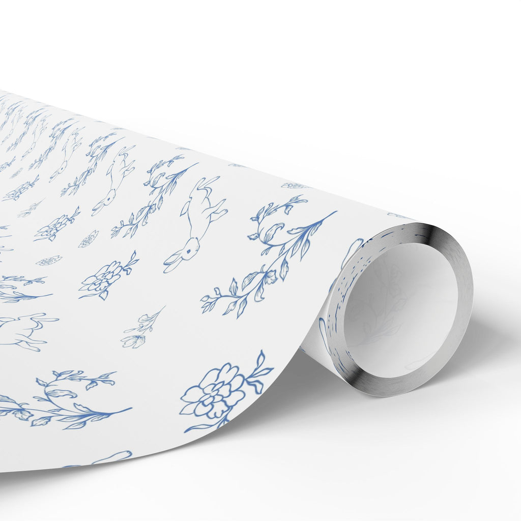 Easter Wrapping Paper- Blue Floral