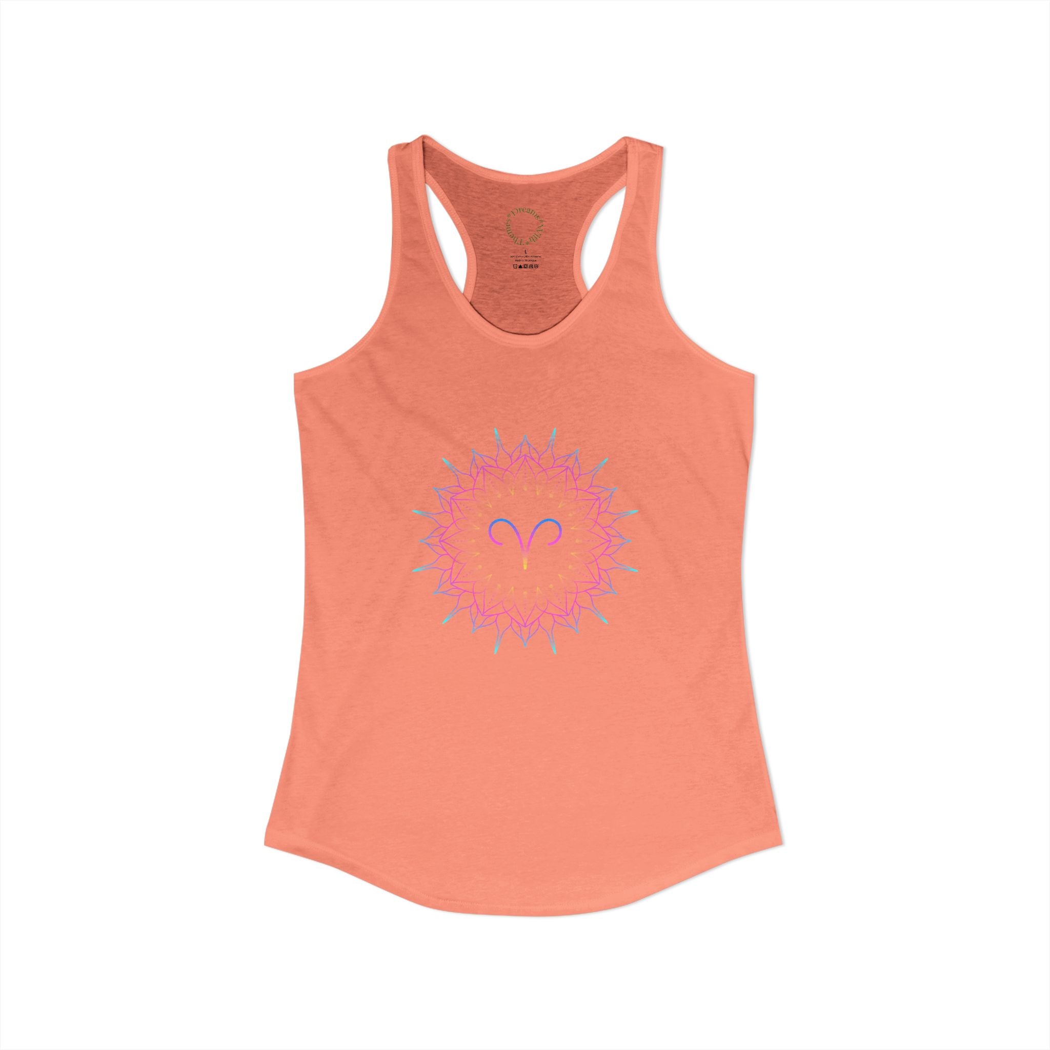 Aries Zodiac sign Racerback Tank