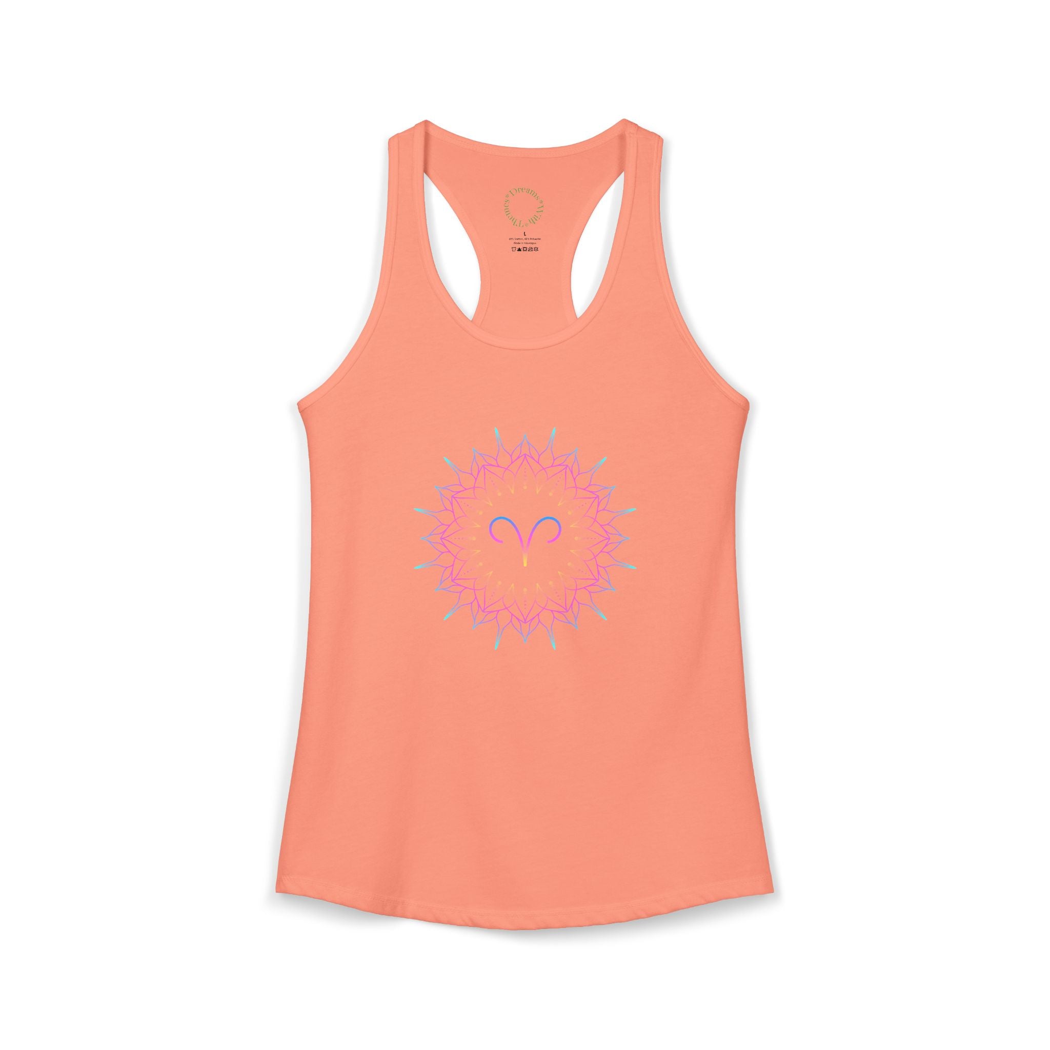 Aries Zodiac sign Racerback Tank