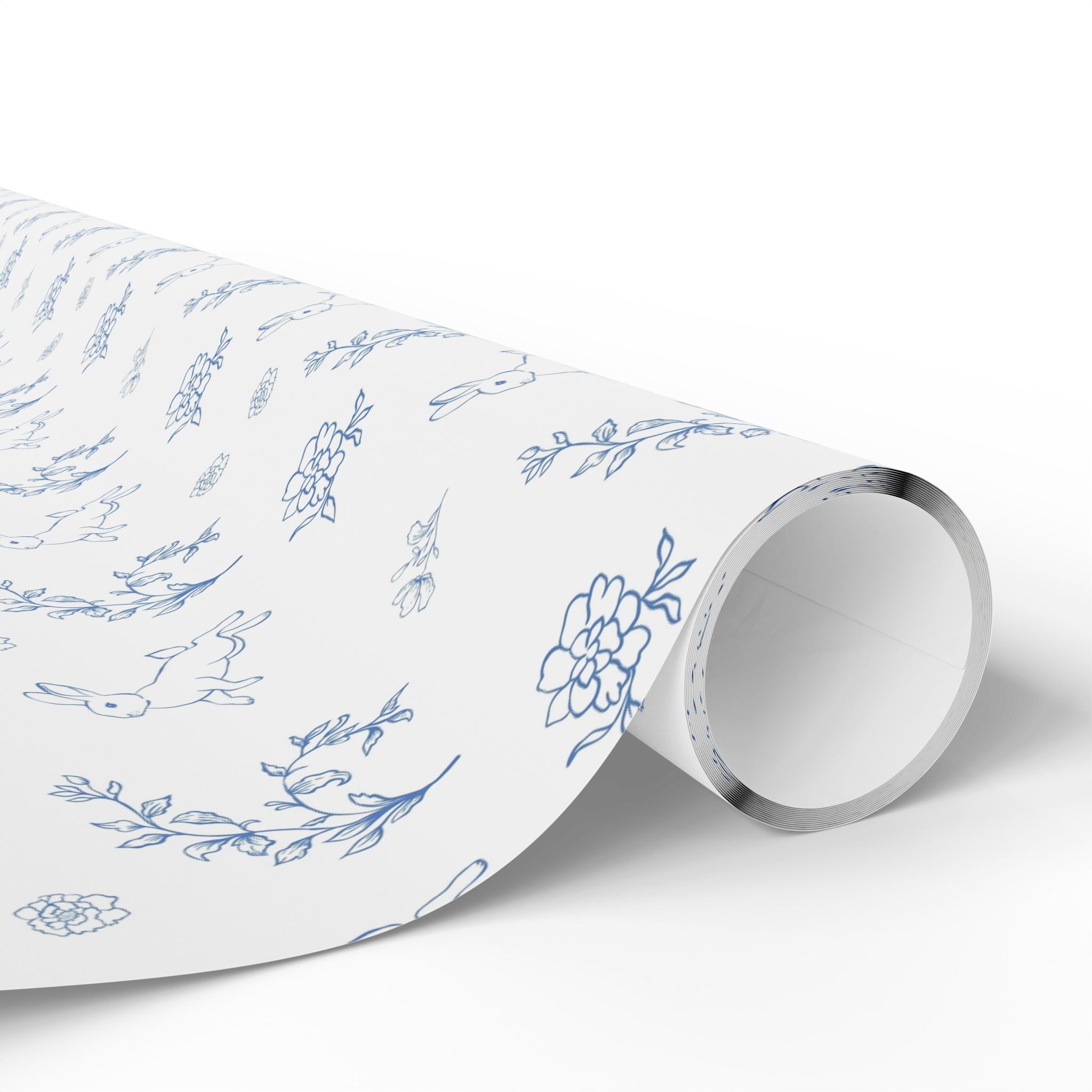 Easter Wrapping Paper- Blue Floral