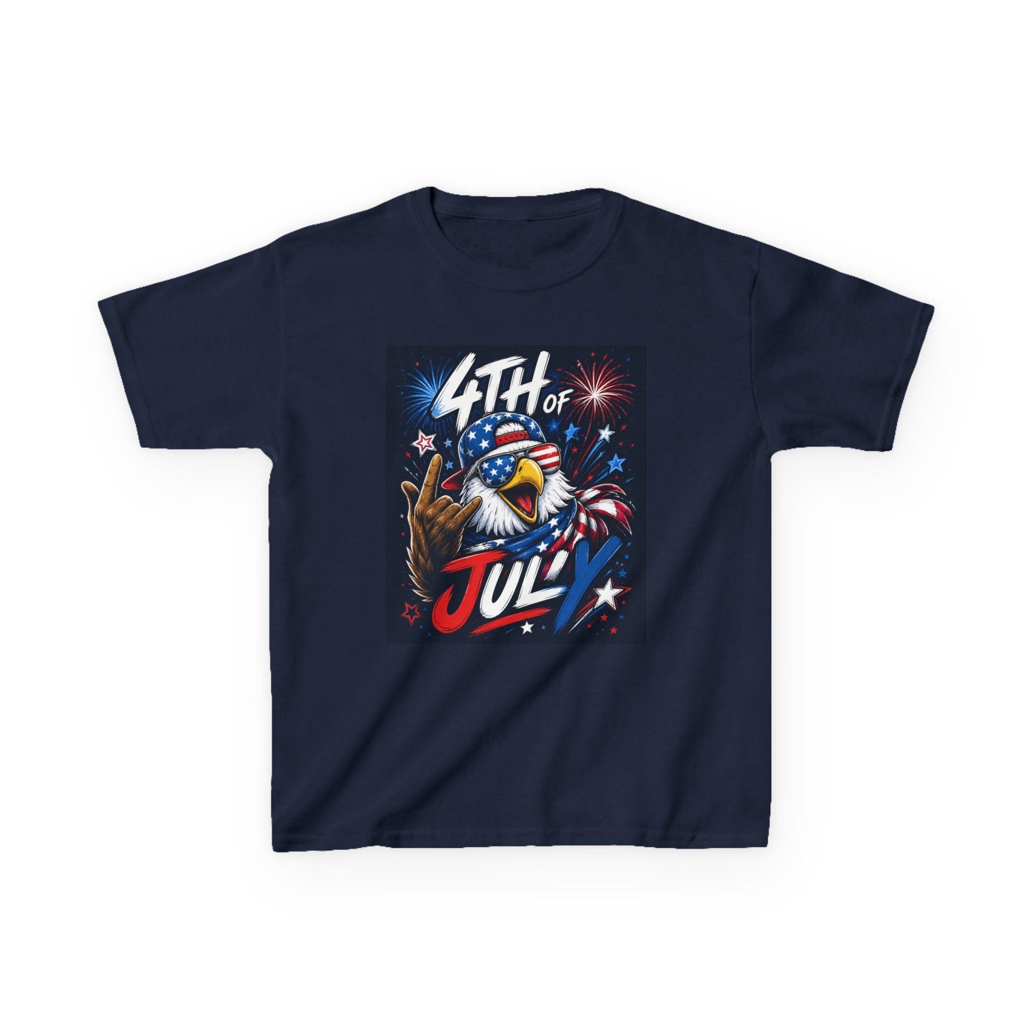 Kids 4th of July Eagle T‑Shirt
