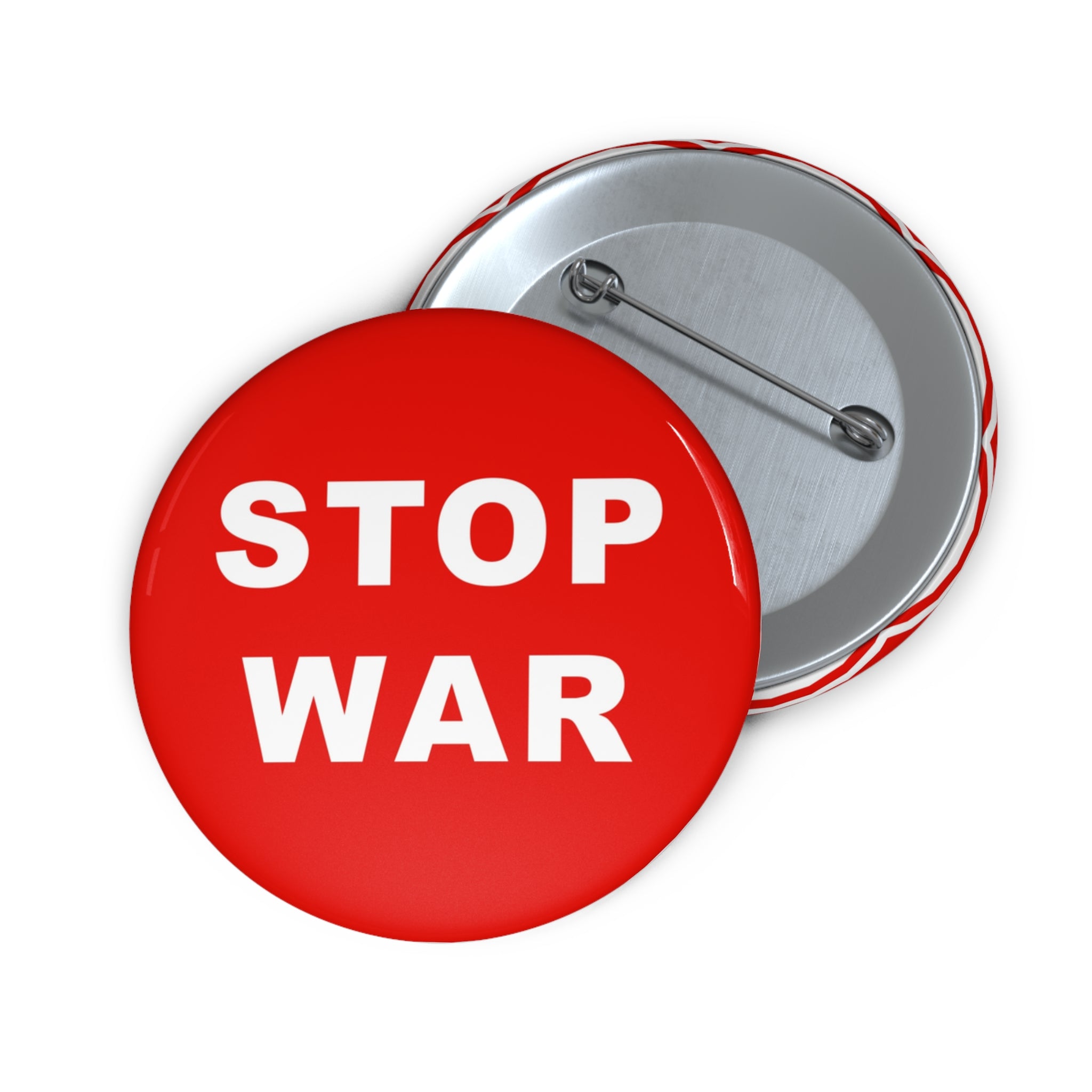 STOP WAR Pin Button | Anti War Protest Badge, Political Activism Pin