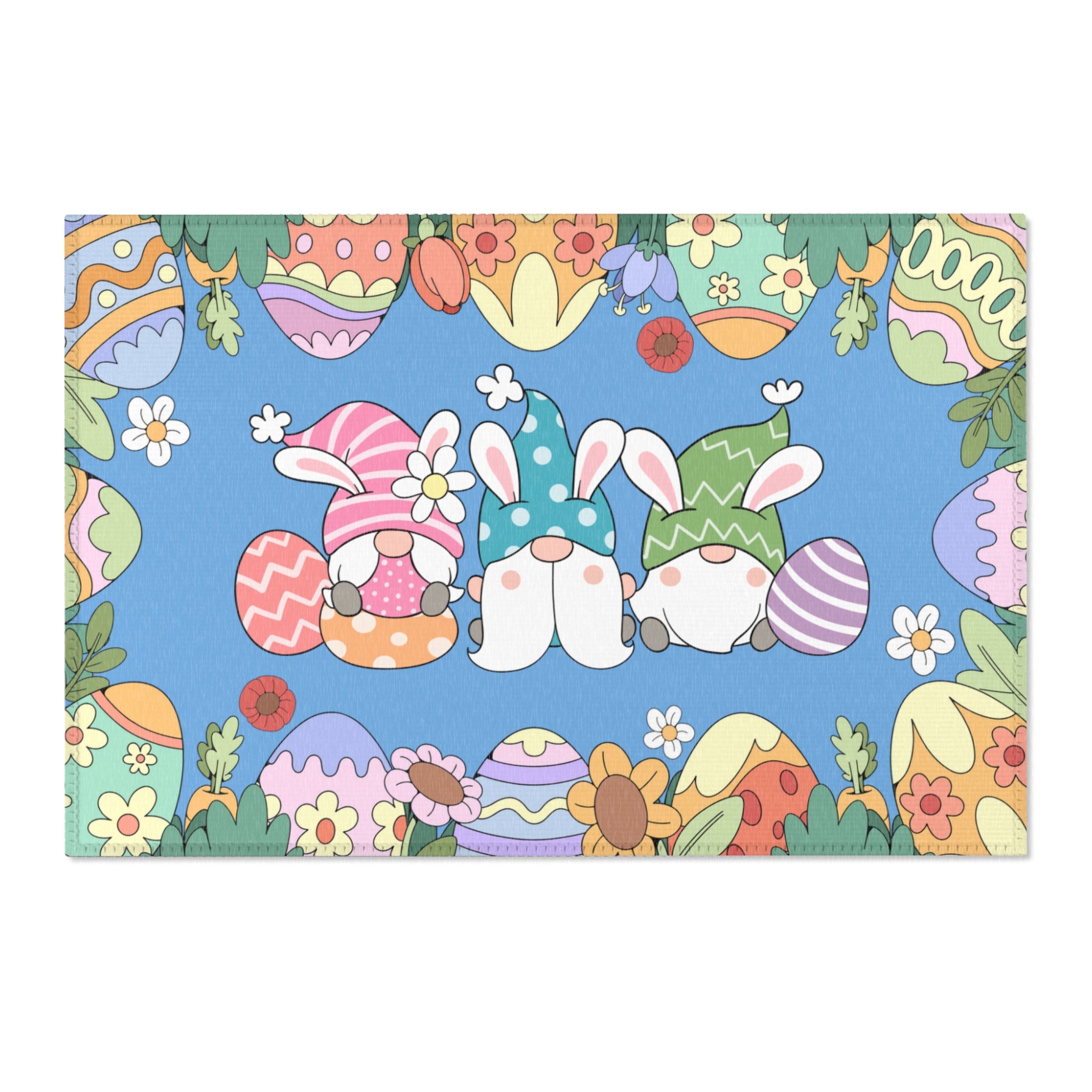 Spring Gnome Easter Doormat