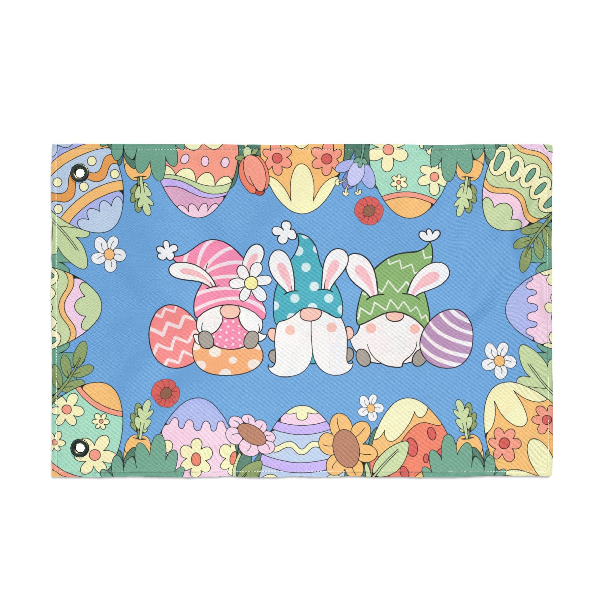 Easter Gnomes Double Sided Flag | Spring