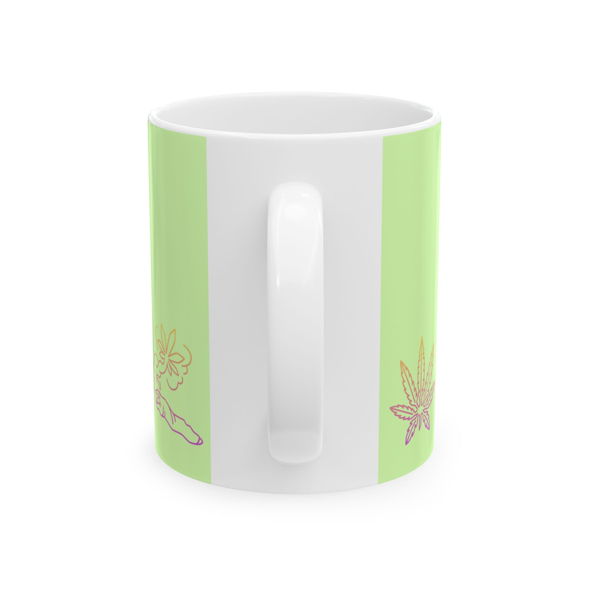 Wake & Bake heart of leaves Mug