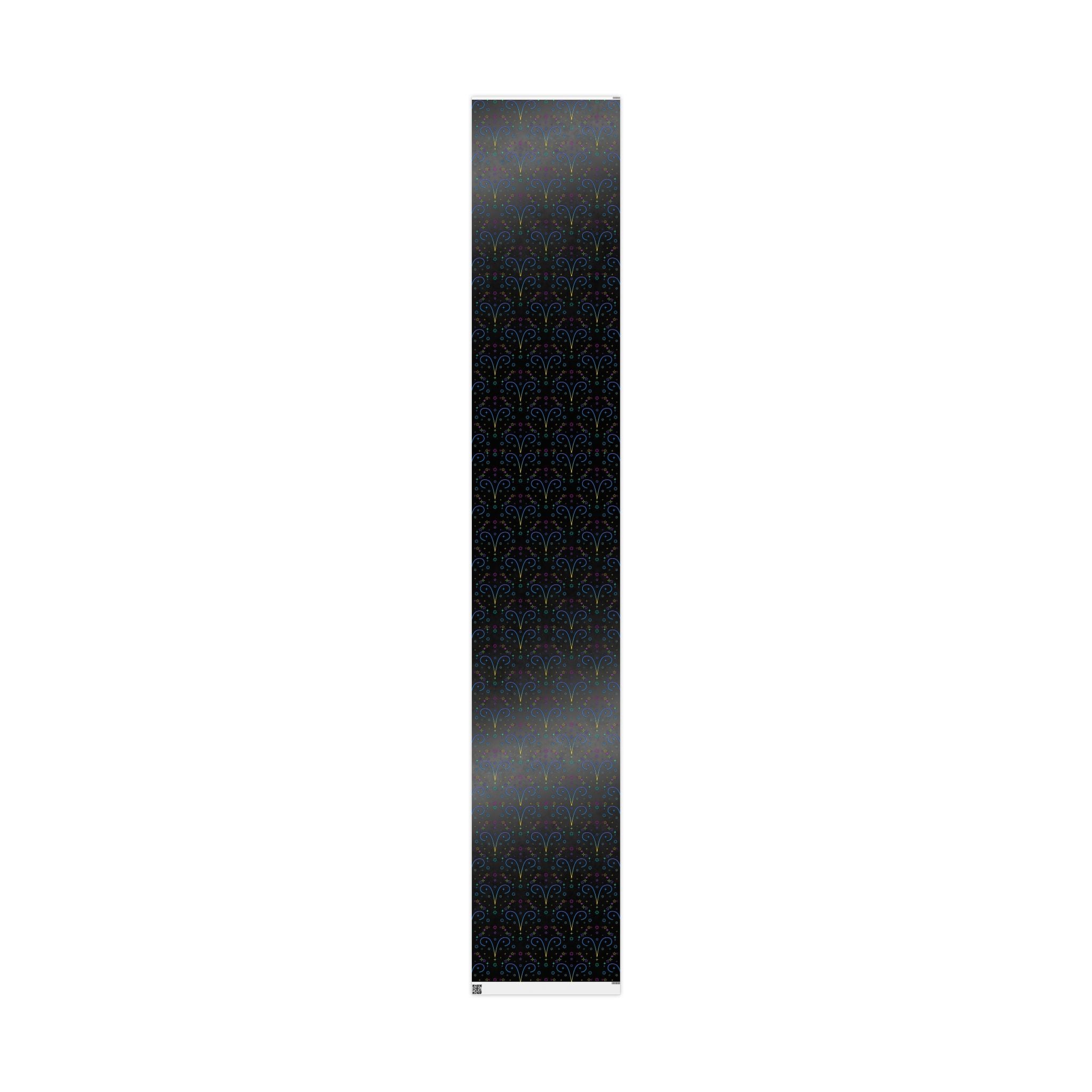 Neon Aries Constellation Wrapping Paper |Galaxy Gift Wrap
