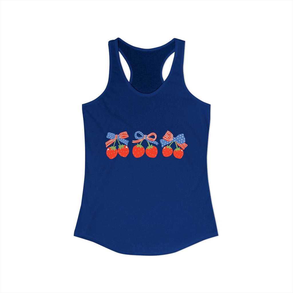 USA Strawberry Racerback Tank