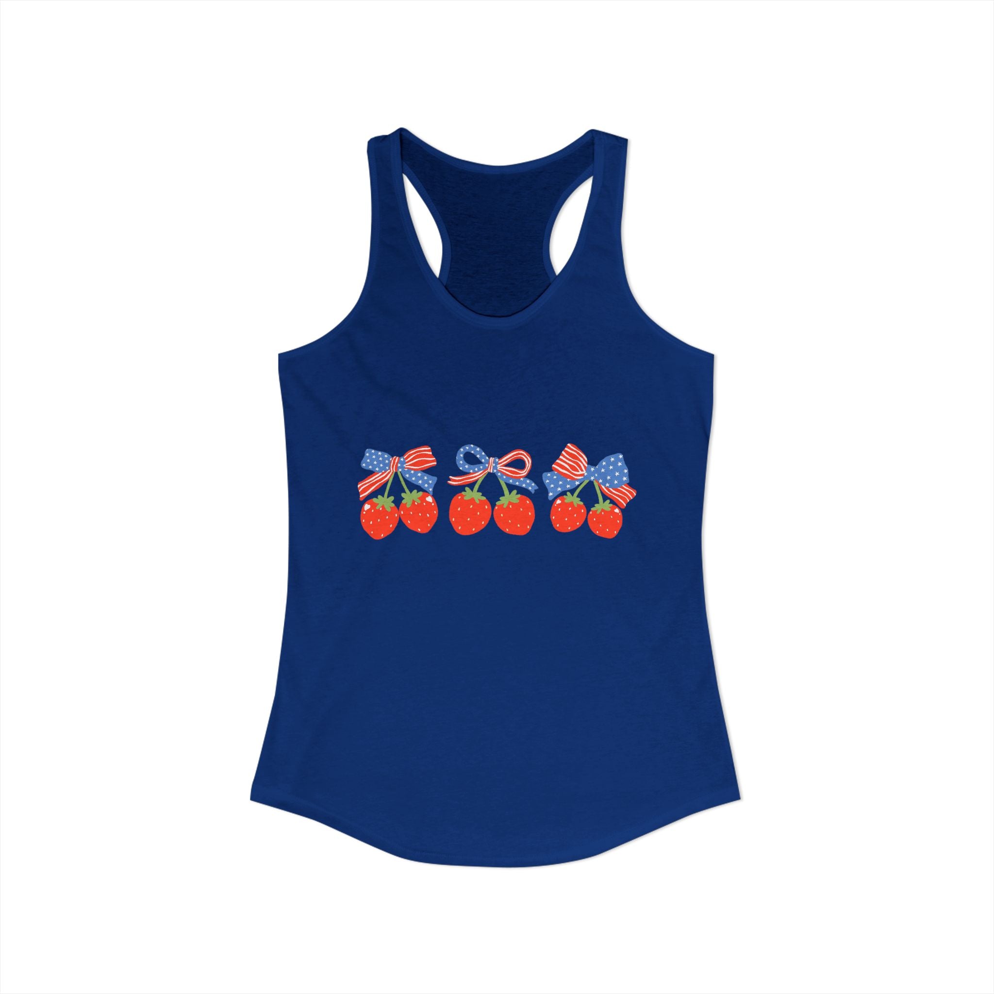 USA Strawberry Racerback Tank