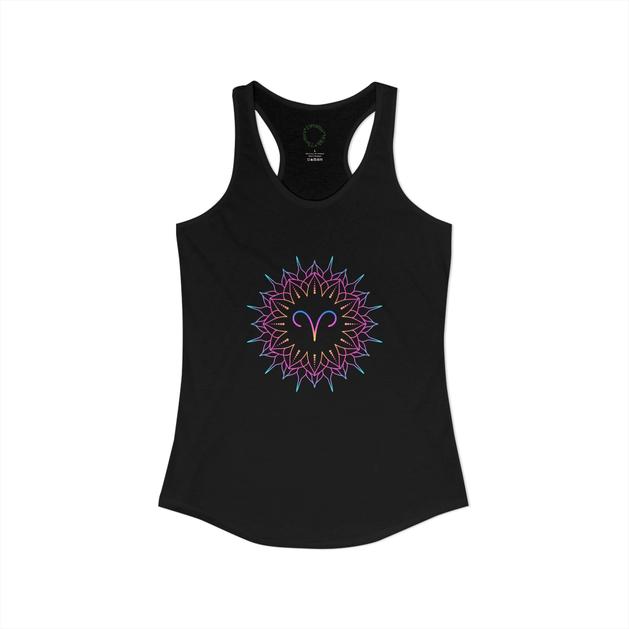 Aries Zodiac sign Racerback Tank