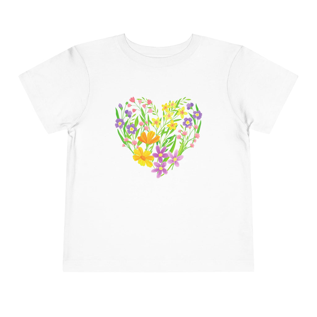 Floral Heart tee | Spring flowers