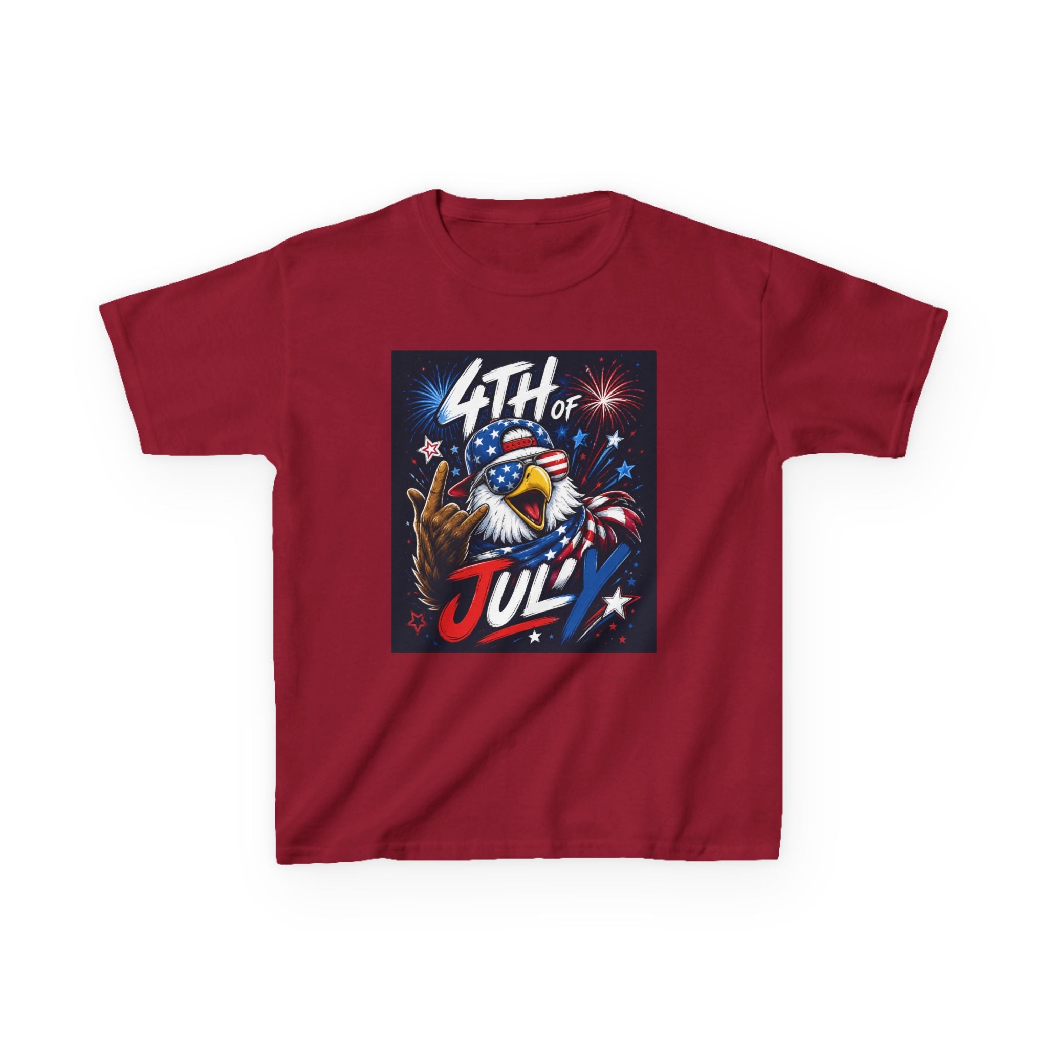 Kids 4th of July Eagle T‑Shirt