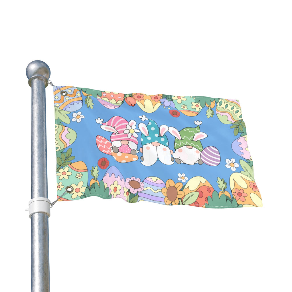 Easter Gnomes Double Sided Flag | Spring