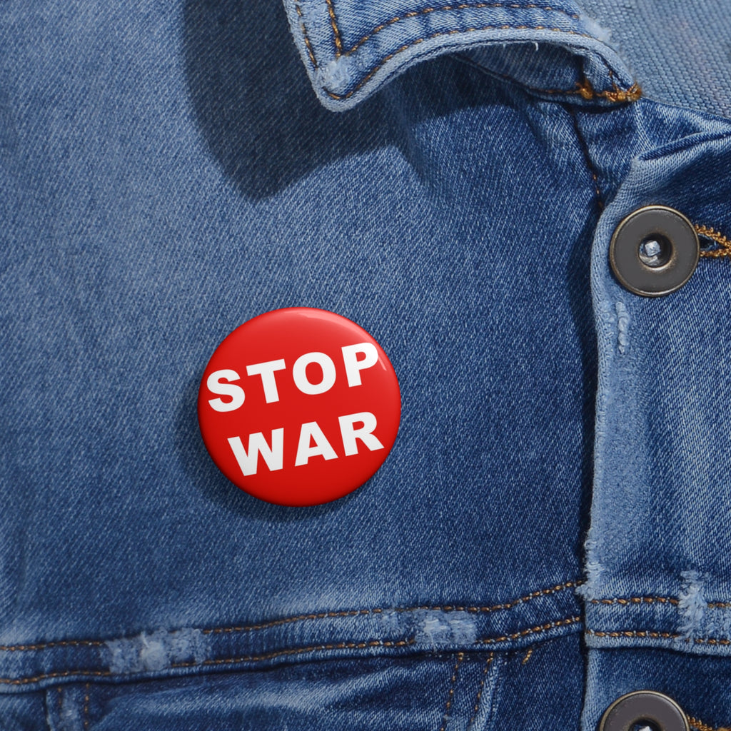 STOP WAR Pin Button | Anti War Protest Badge, Political Activism Pin