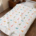 Easter Silhouette Velveteen Plush Blanket
