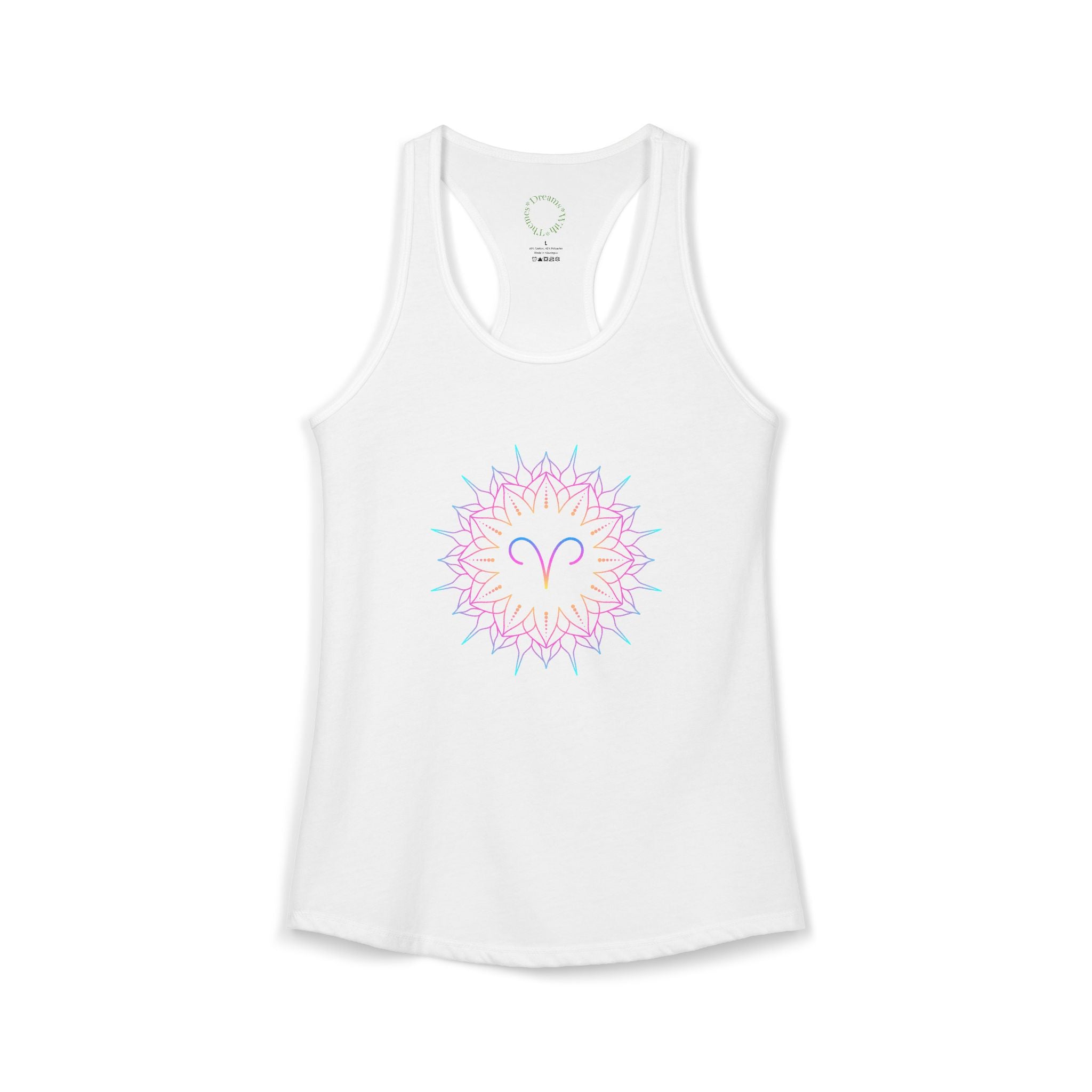 Aries Zodiac sign Racerback Tank