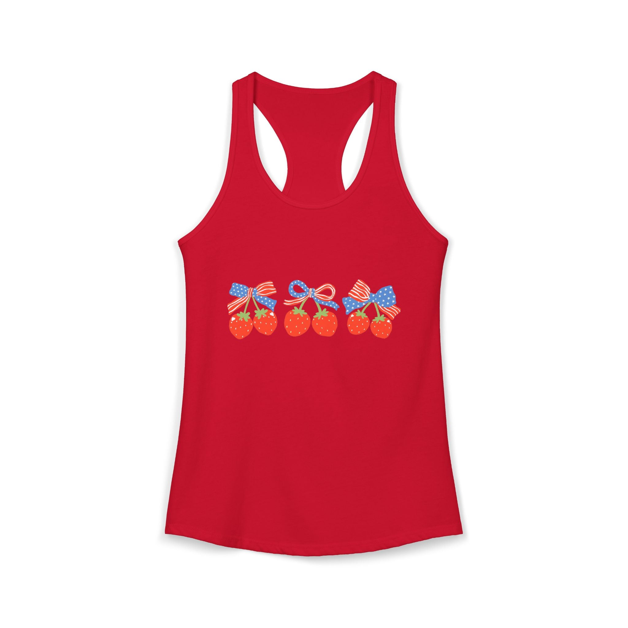 USA Strawberry Racerback Tank