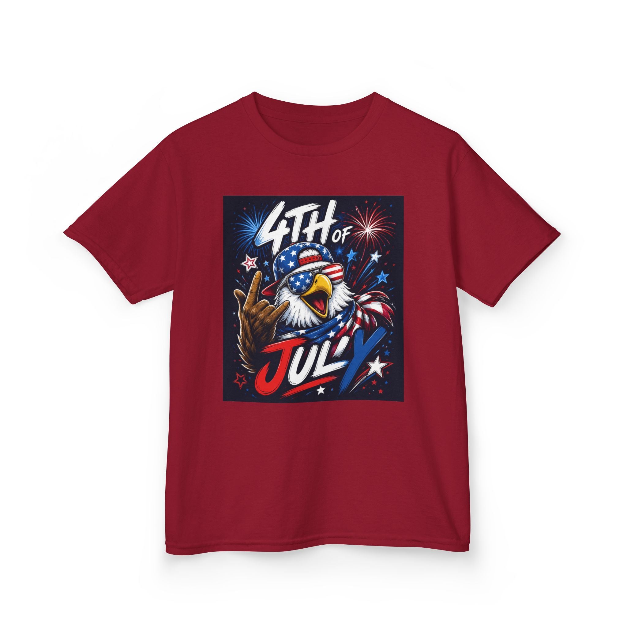 Kids 4th of July Eagle T‑Shirt