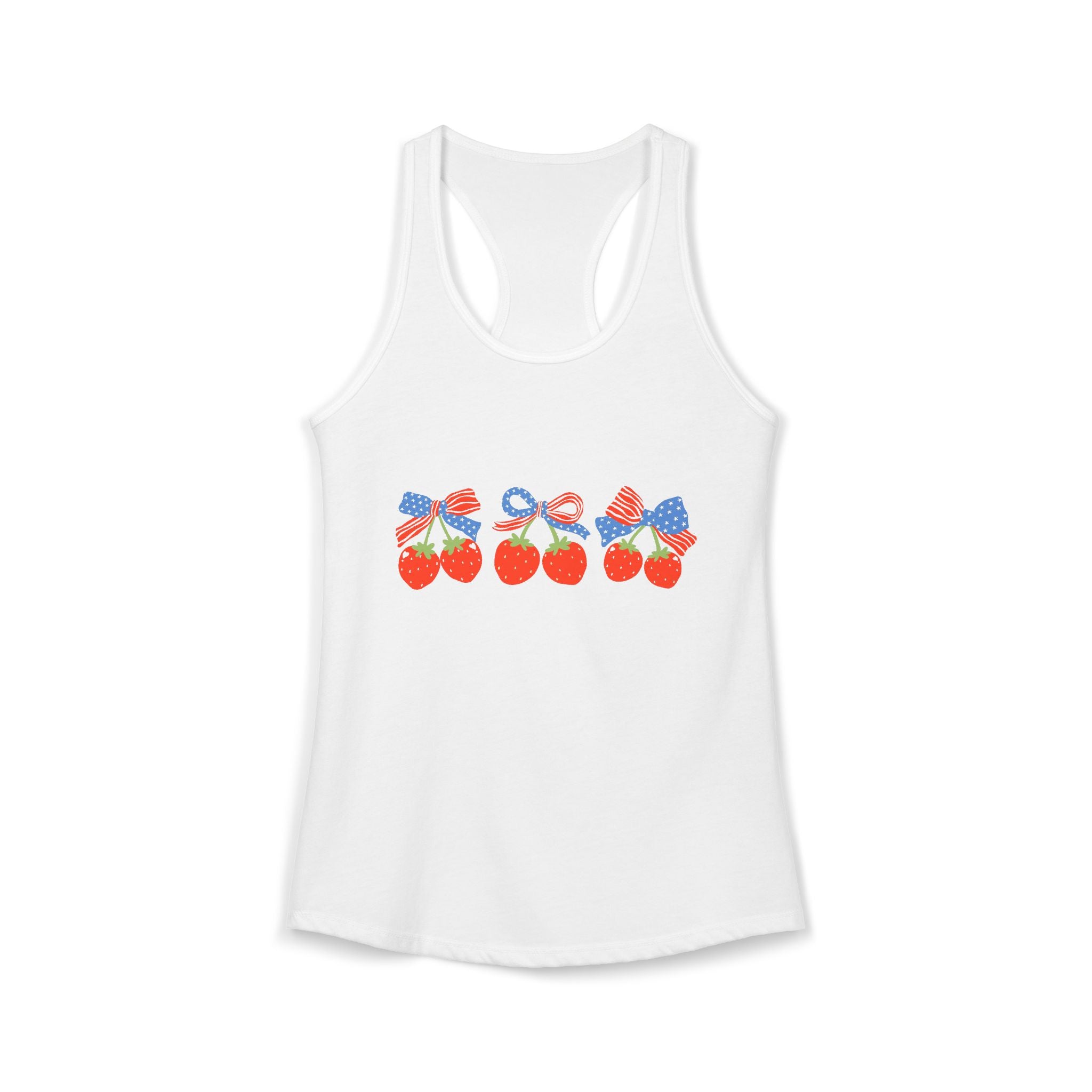 USA Strawberry Racerback Tank