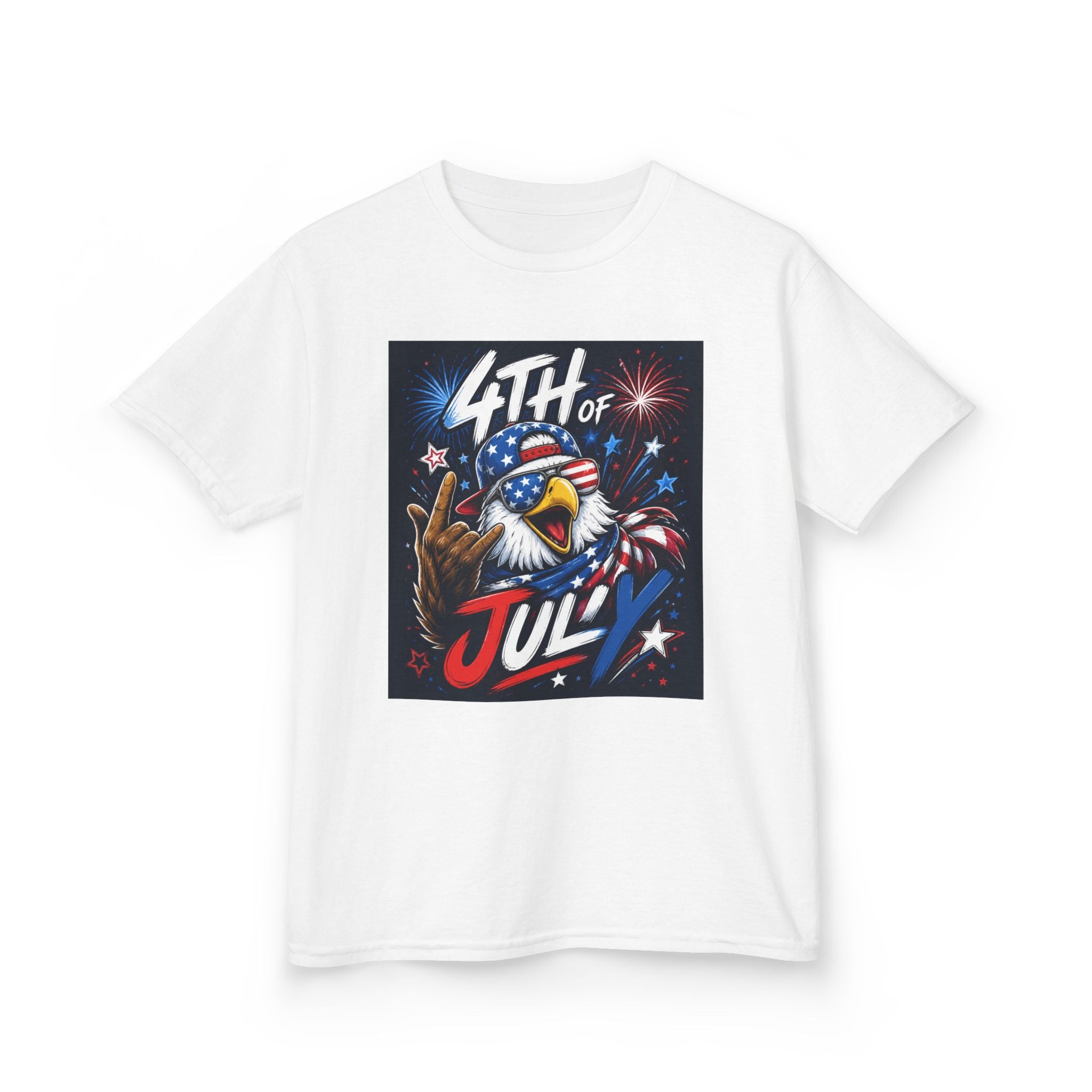 Kids 4th of July Eagle T‑Shirt