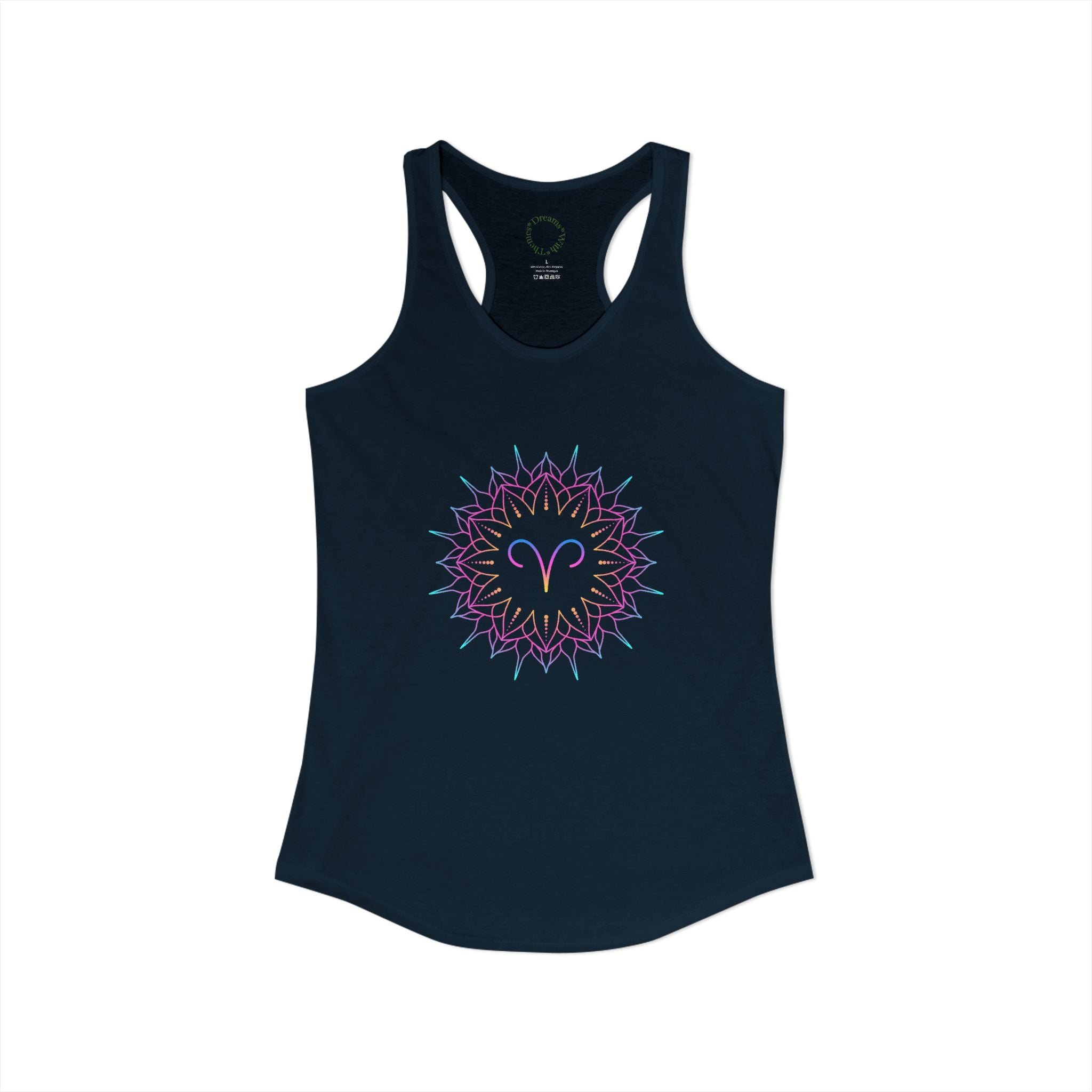 Aries Zodiac sign Racerback Tank
