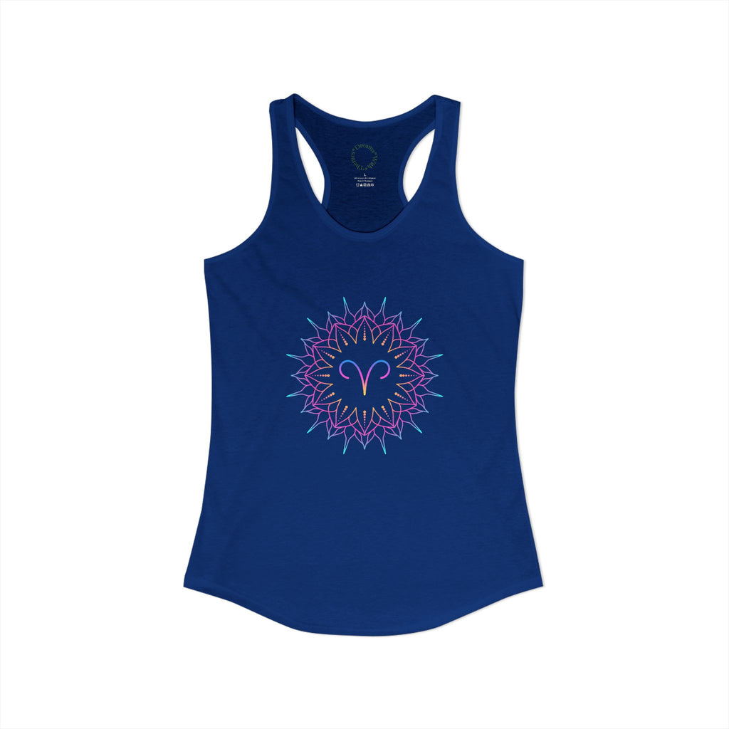 Aries Zodiac sign Racerback Tank