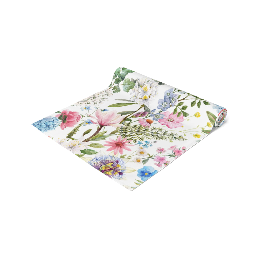 Spring Garden Floral Table Runner — Easter & Mother's Day