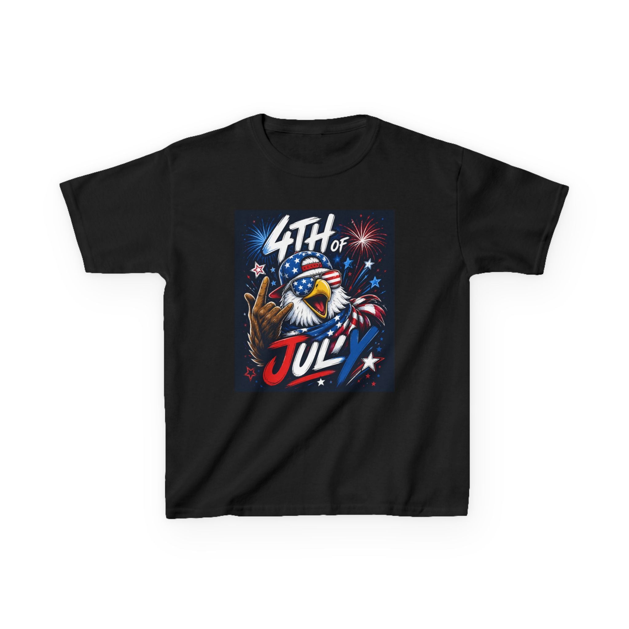 Kids 4th of July Eagle T‑Shirt