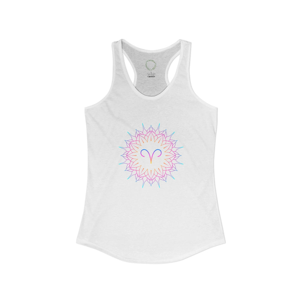 Aries Zodiac sign Racerback Tank