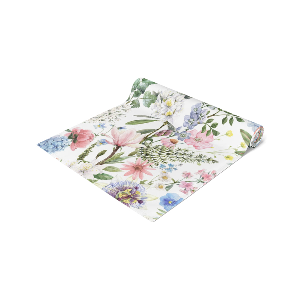 Spring Garden Floral Table Runner — Easter & Mother's Day