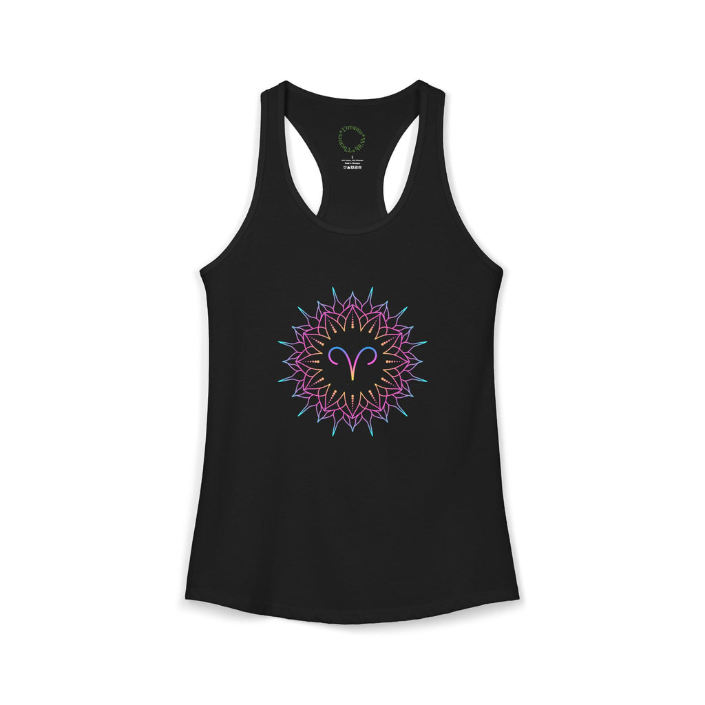 Aries Zodiac sign Racerback Tank