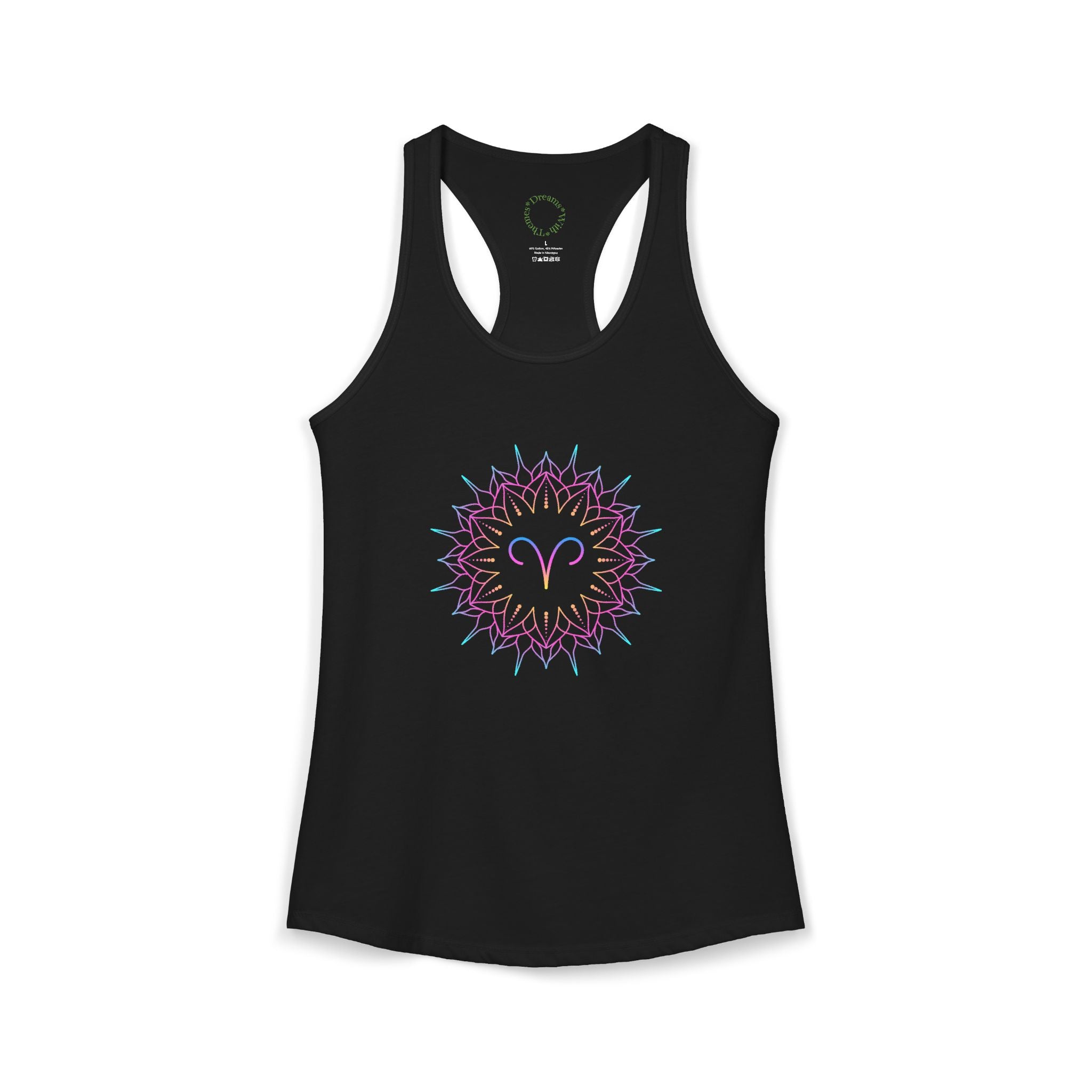 Aries Zodiac sign Racerback Tank